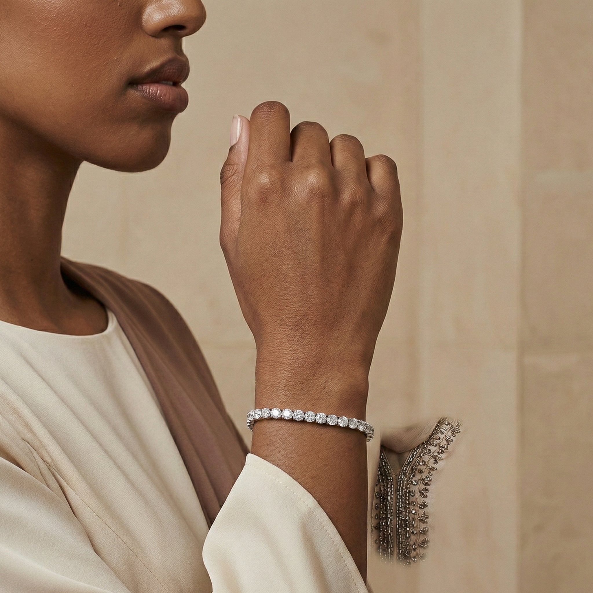 Cordelia Silver Tennis Bracelet