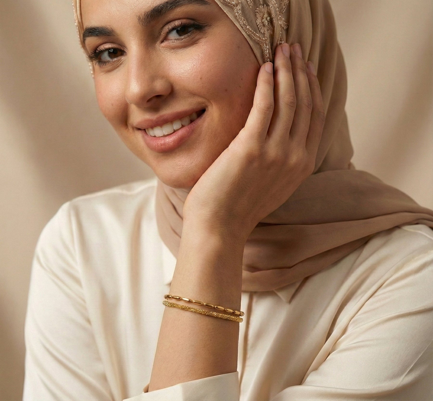 Twisted Leila Layered Bracelet
