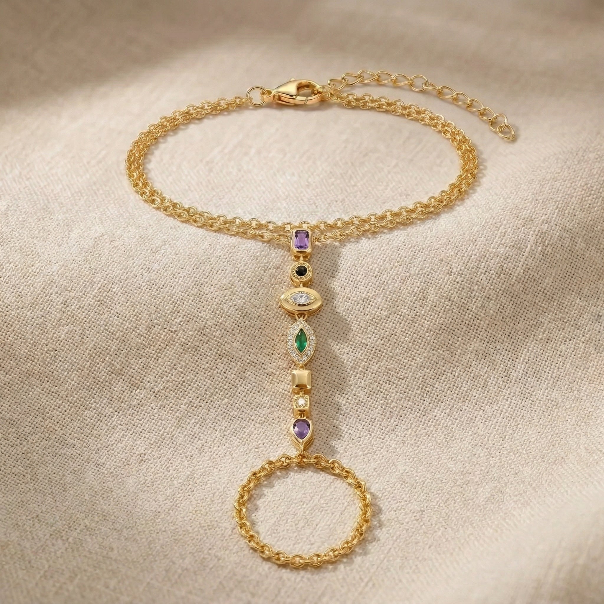 Ophira Blue Path Hand Chain