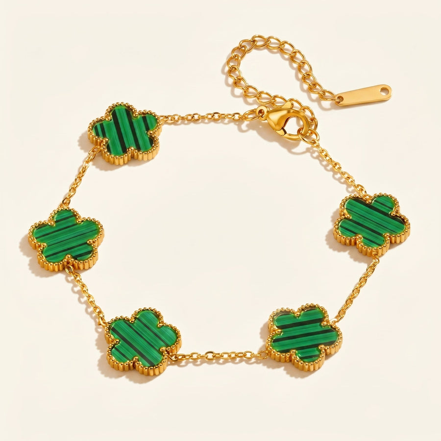 Malachite Bloom Bracelet