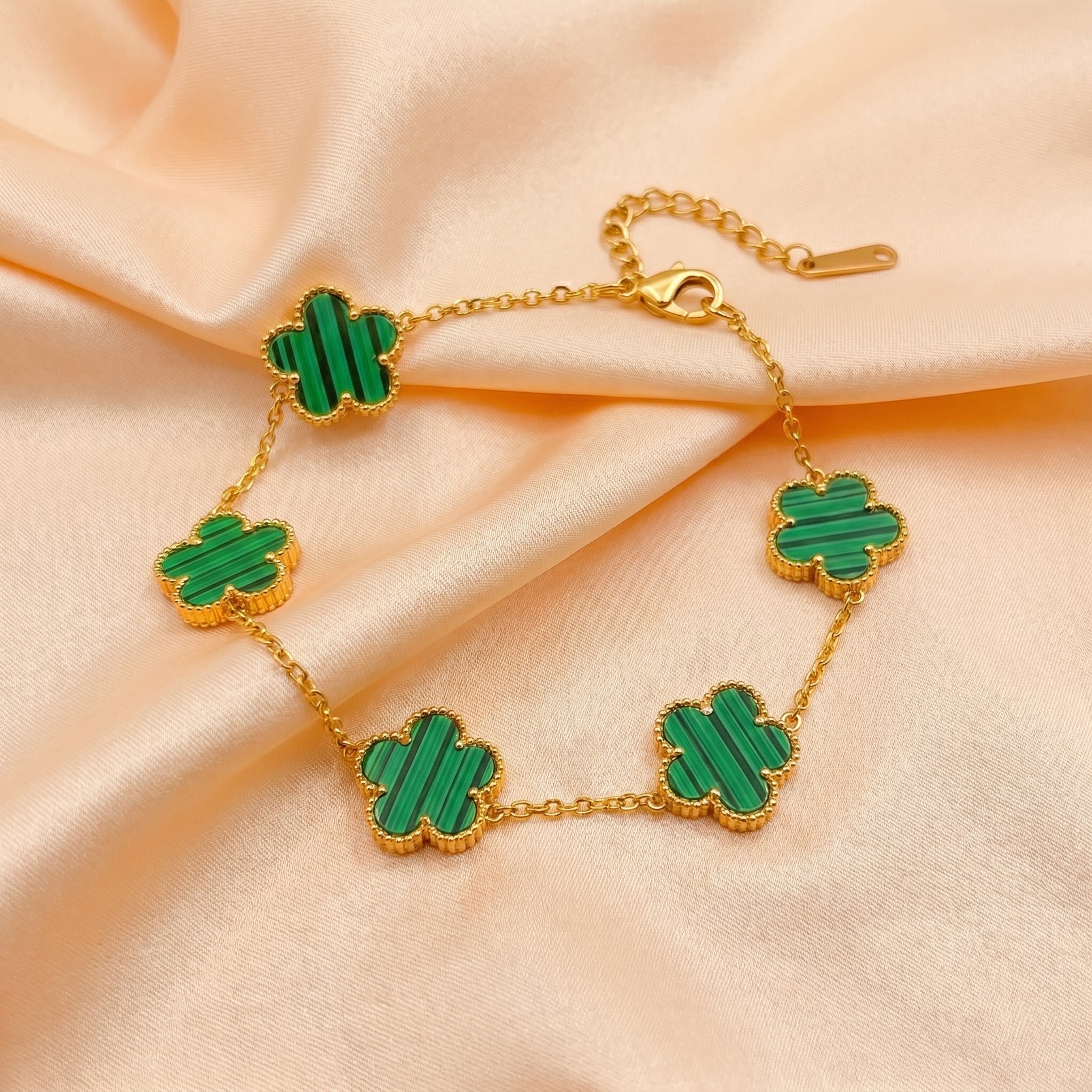 Malachite Bloom Bracelet