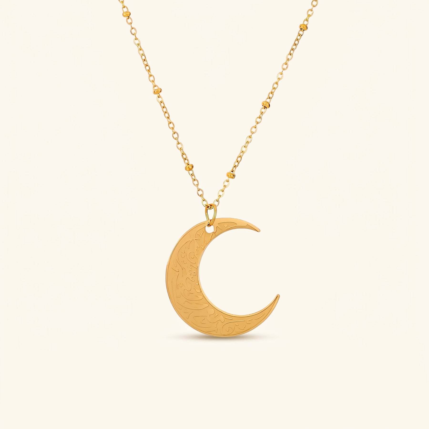 Hardship & Ease Crescent Necklace