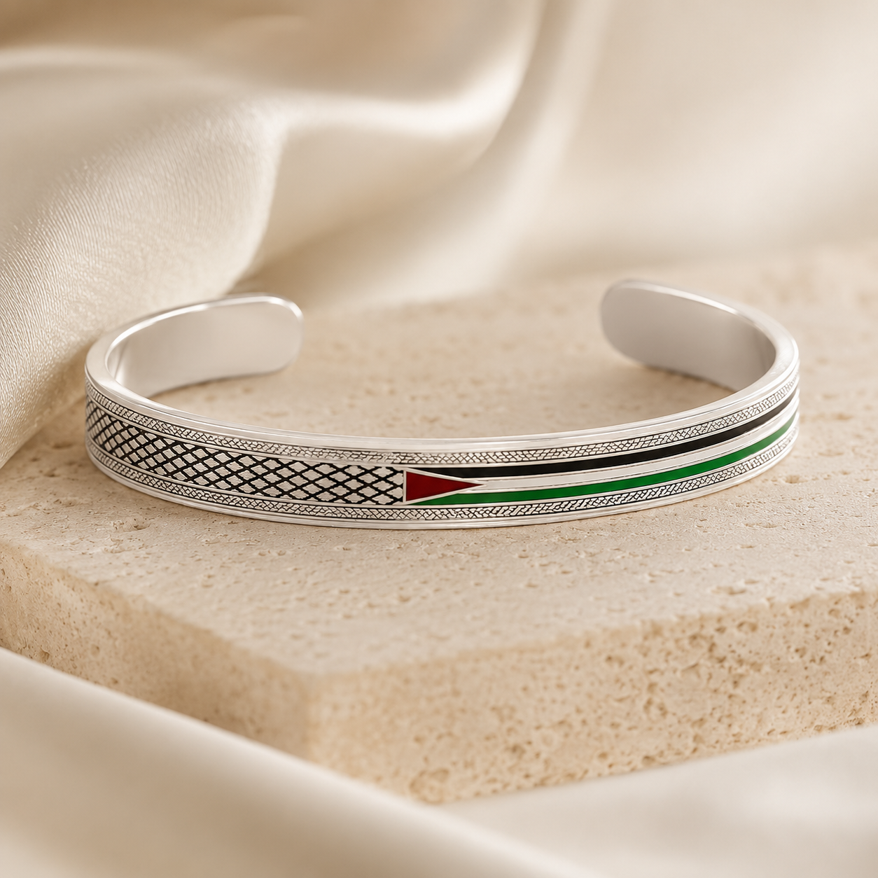 Qamar Palestine Heritage Cuff