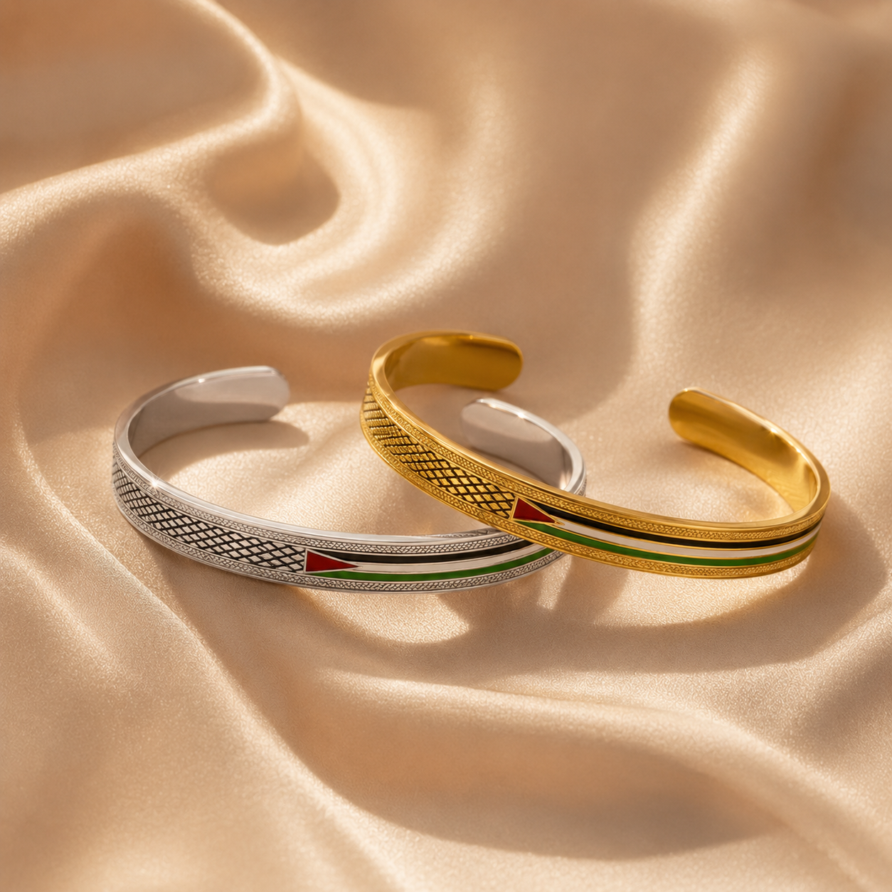 Qamar Palestine Heritage Cuff