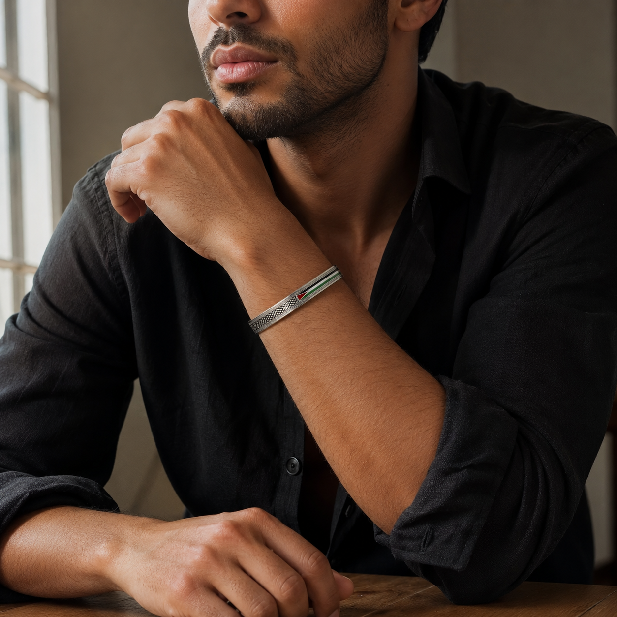 Qamar Palestine Heritage Cuff