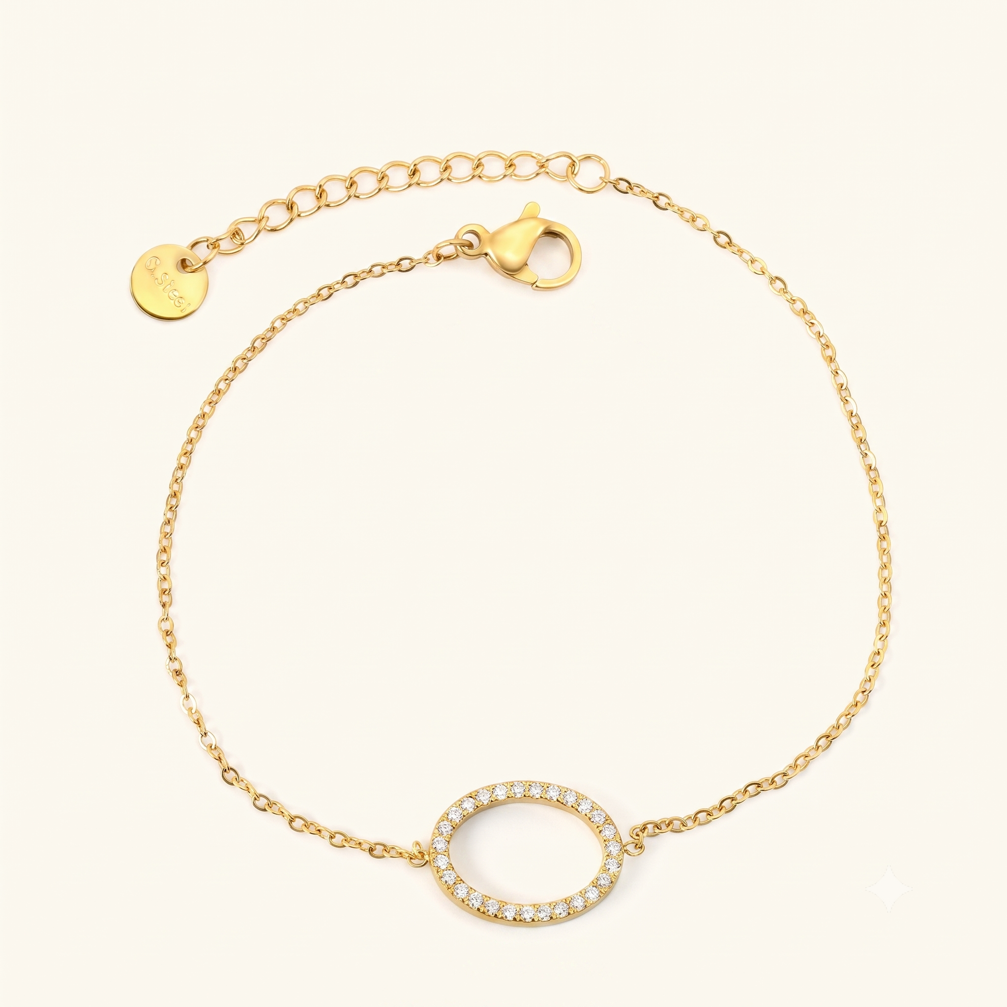 Kaia Round Crystal Bracelet