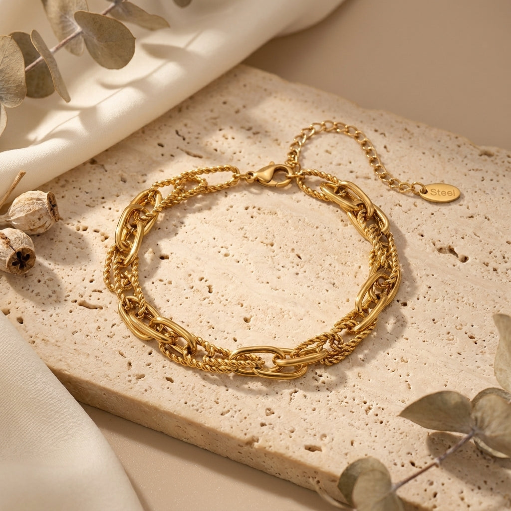 Layered Chain Bracelet