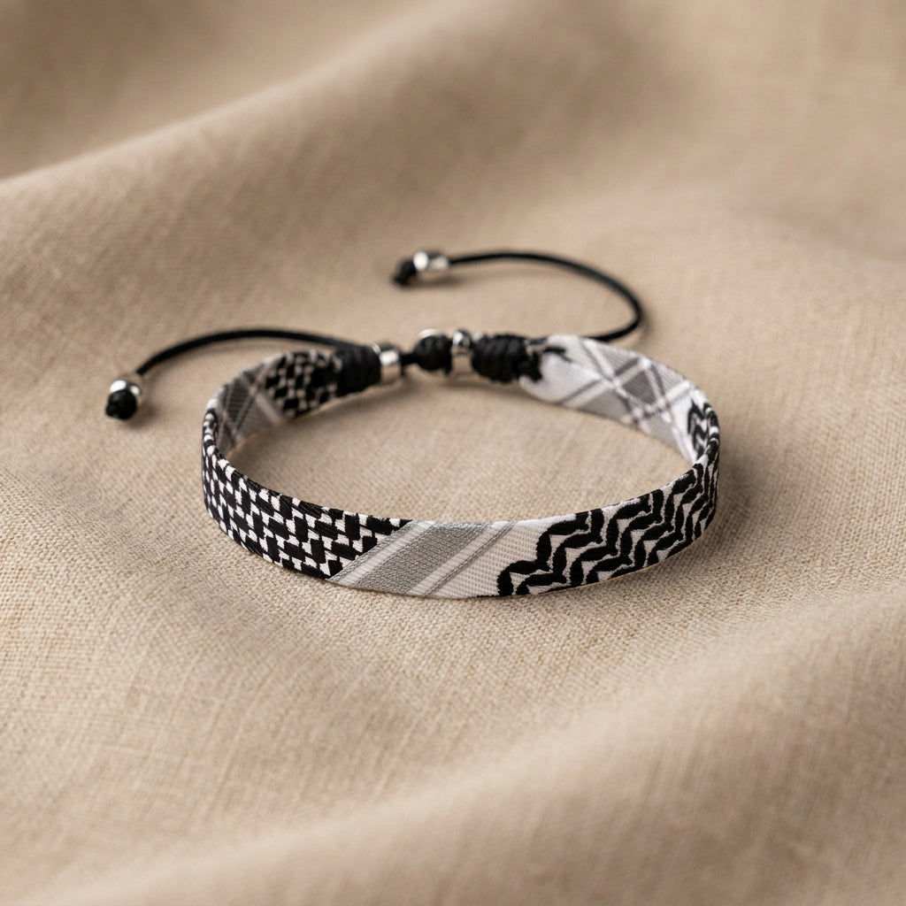 Qamar Keffiyeh Bracelet