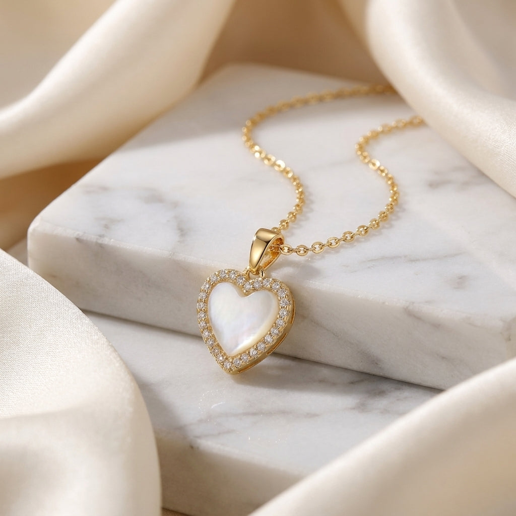 Halo Heart Necklace