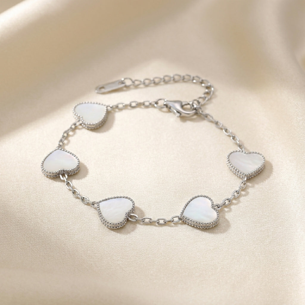 Every Silver Heart Bracelet
