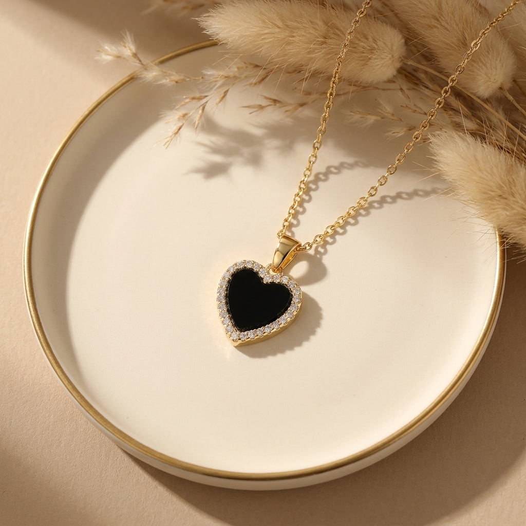 Halo Heart Necklace