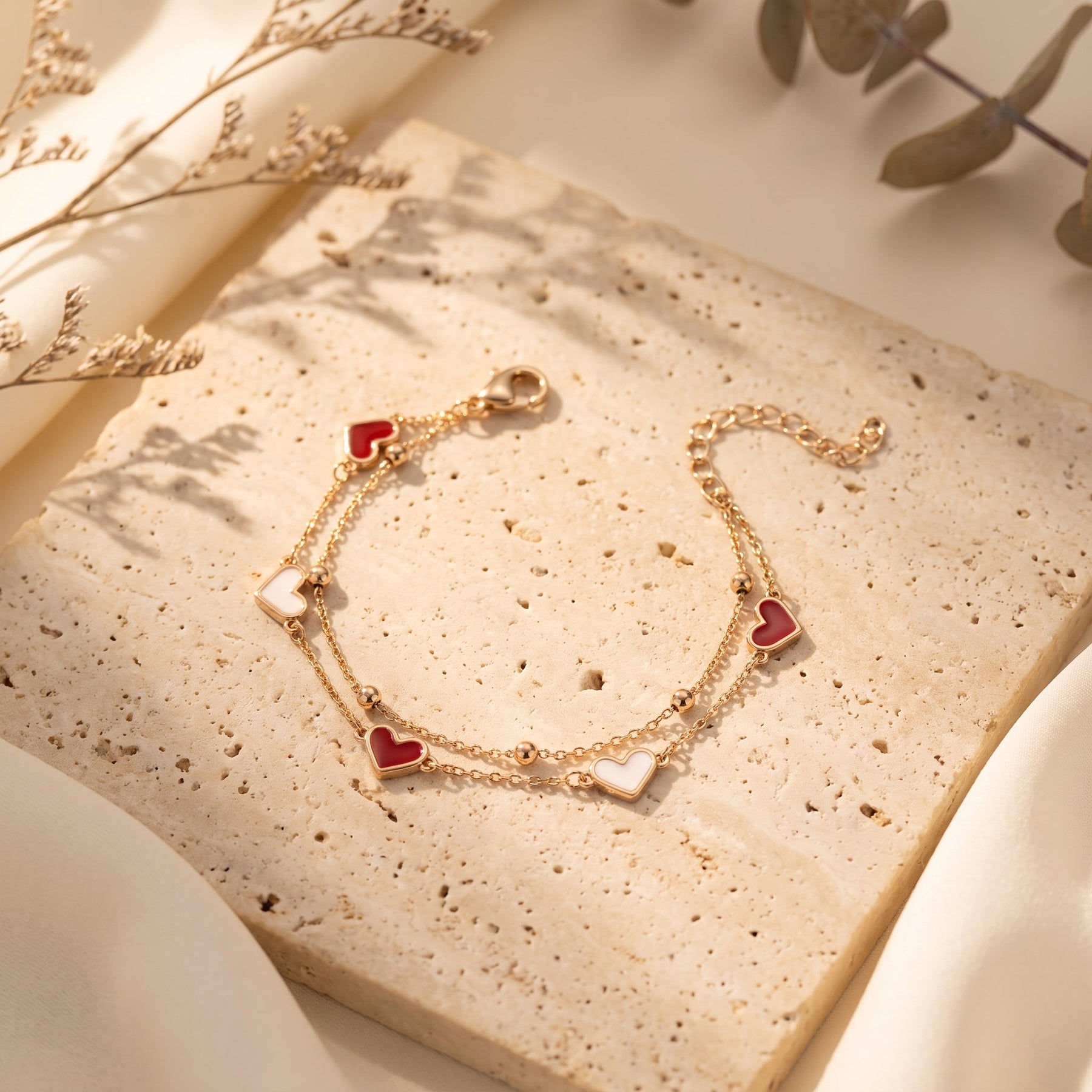 Two Hearts Bracelet