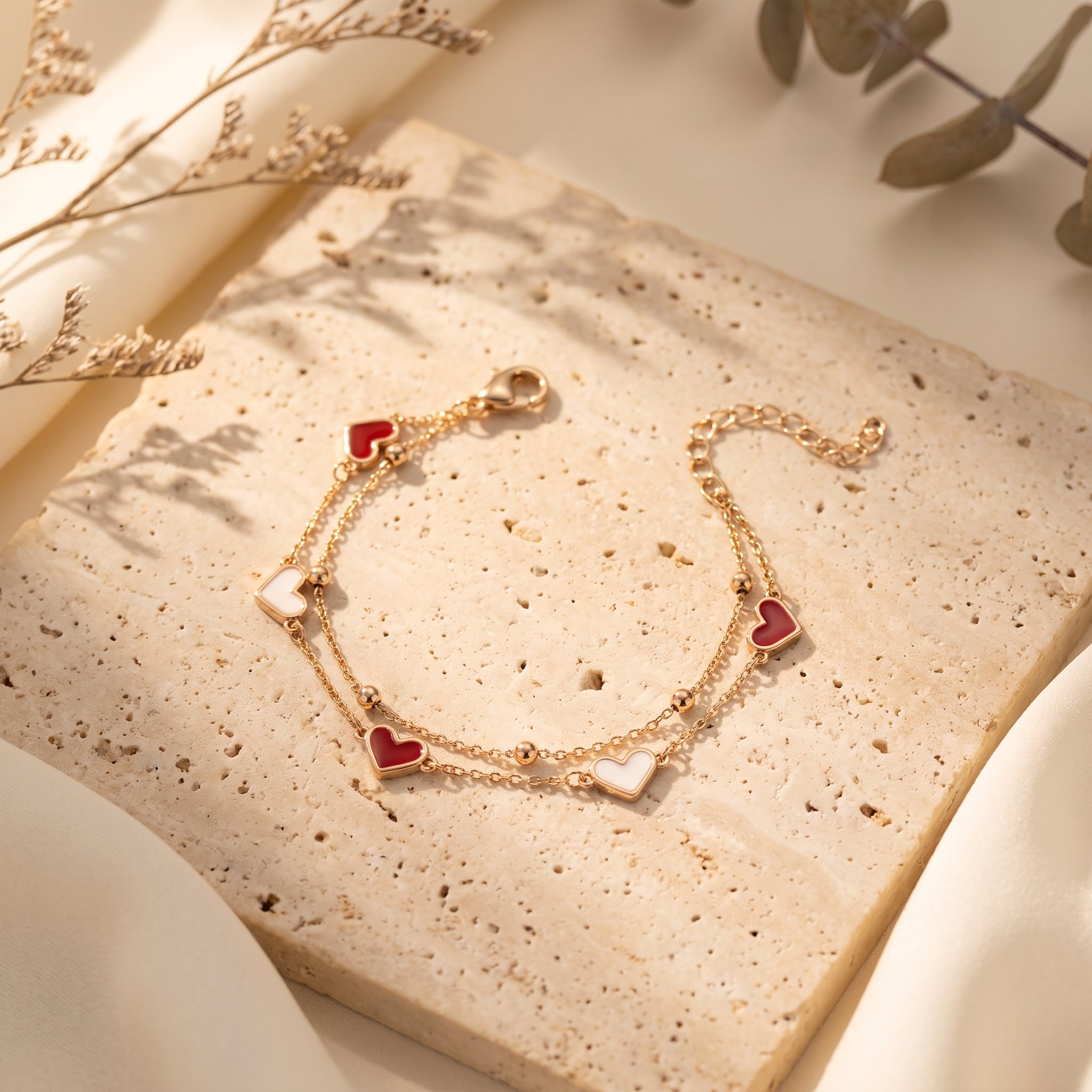 Two Hearts Bracelet