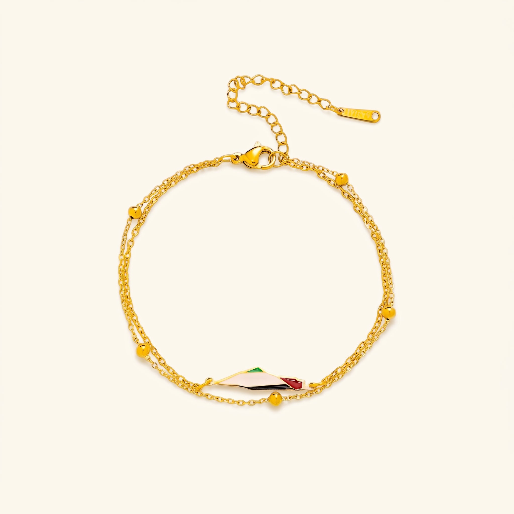 Qamar Palestine Map Bracelet