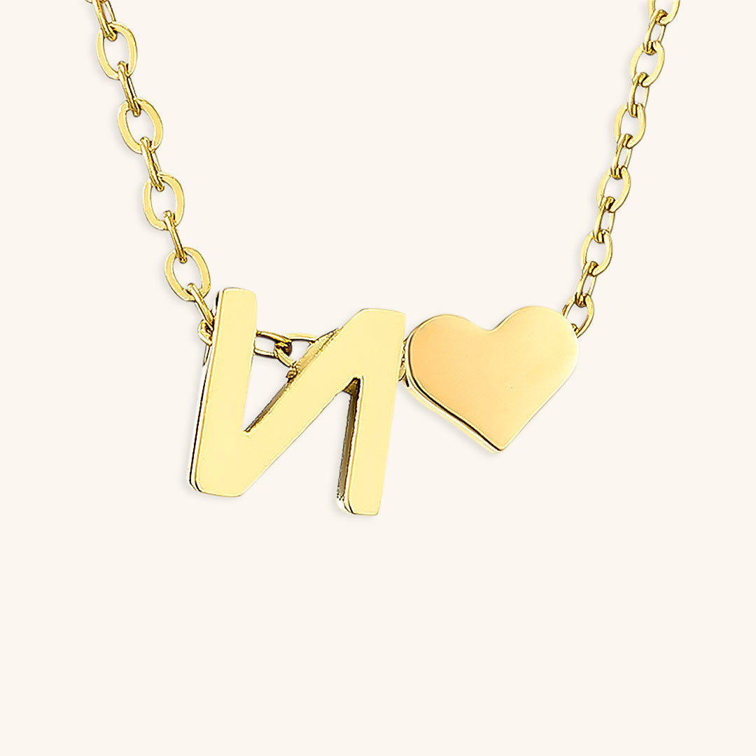 Ria Initial Letter Gold Necklace