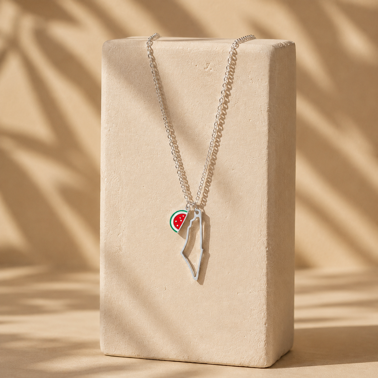 Qamar Palestine Charm Necklace