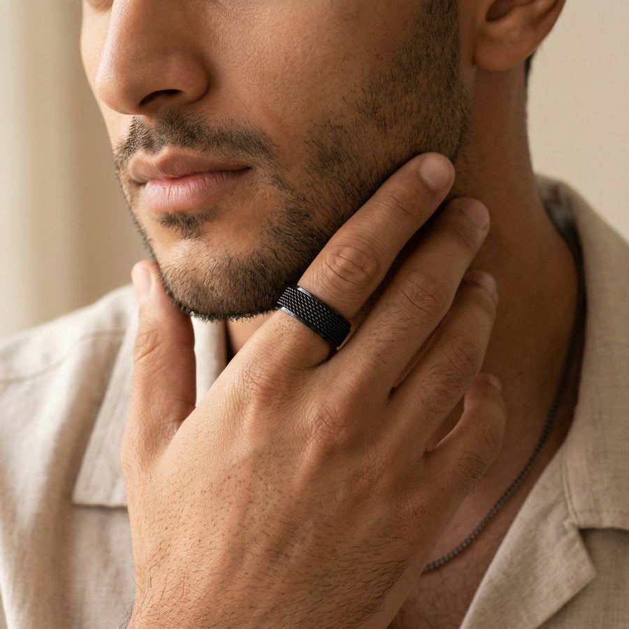 Qamar Pattern Ring
