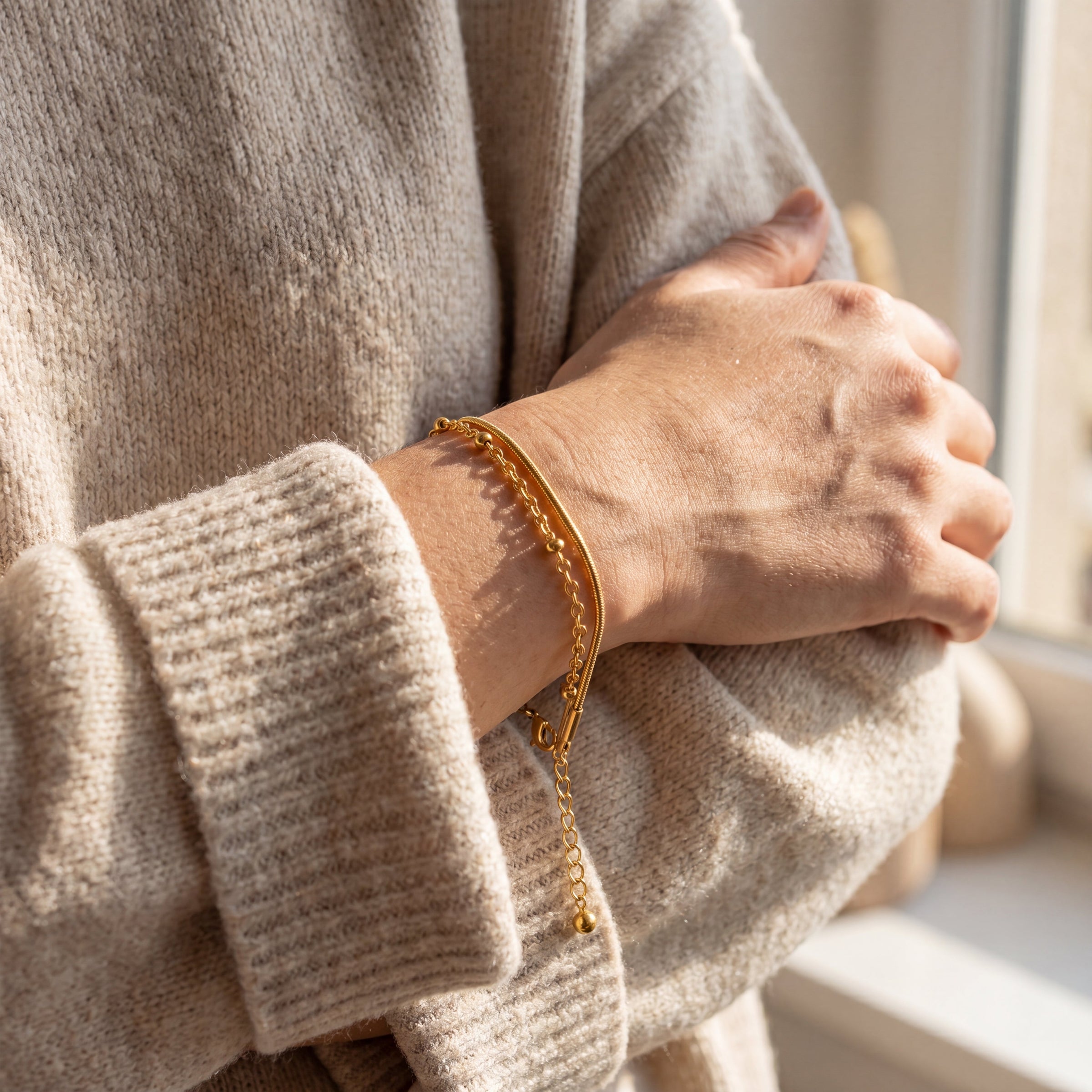 Pia Gold Layered Bracelet