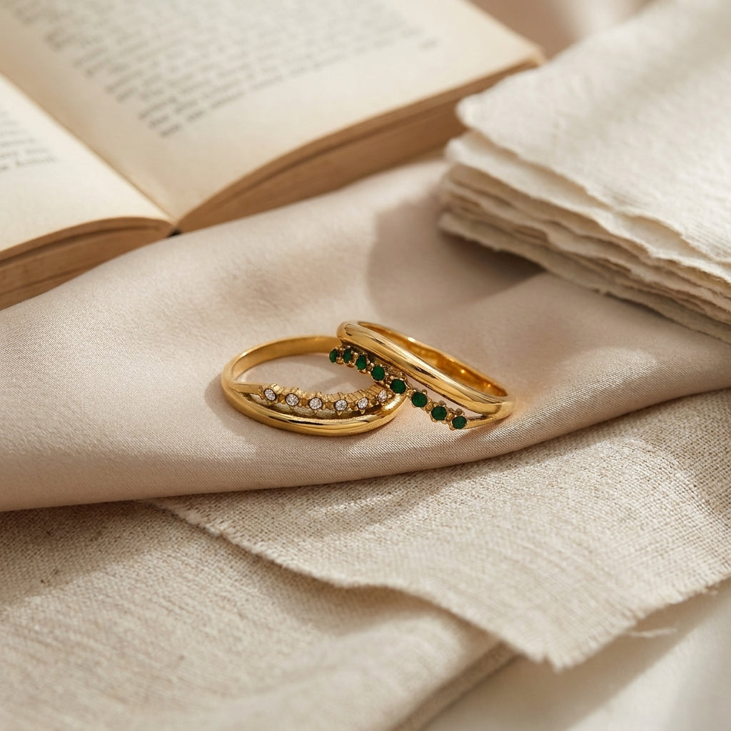 Wave Pave Ring