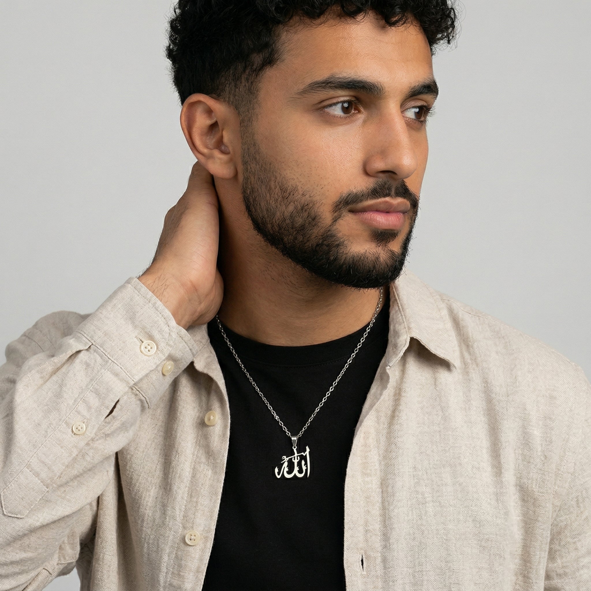 Qamar Celestial Allah Men's Necklace