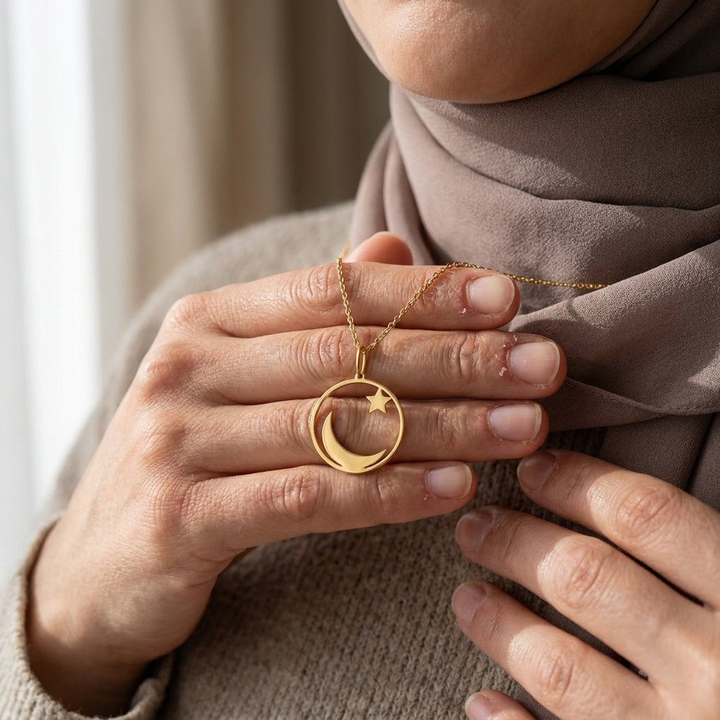 Qamar Luna Noor Necklace