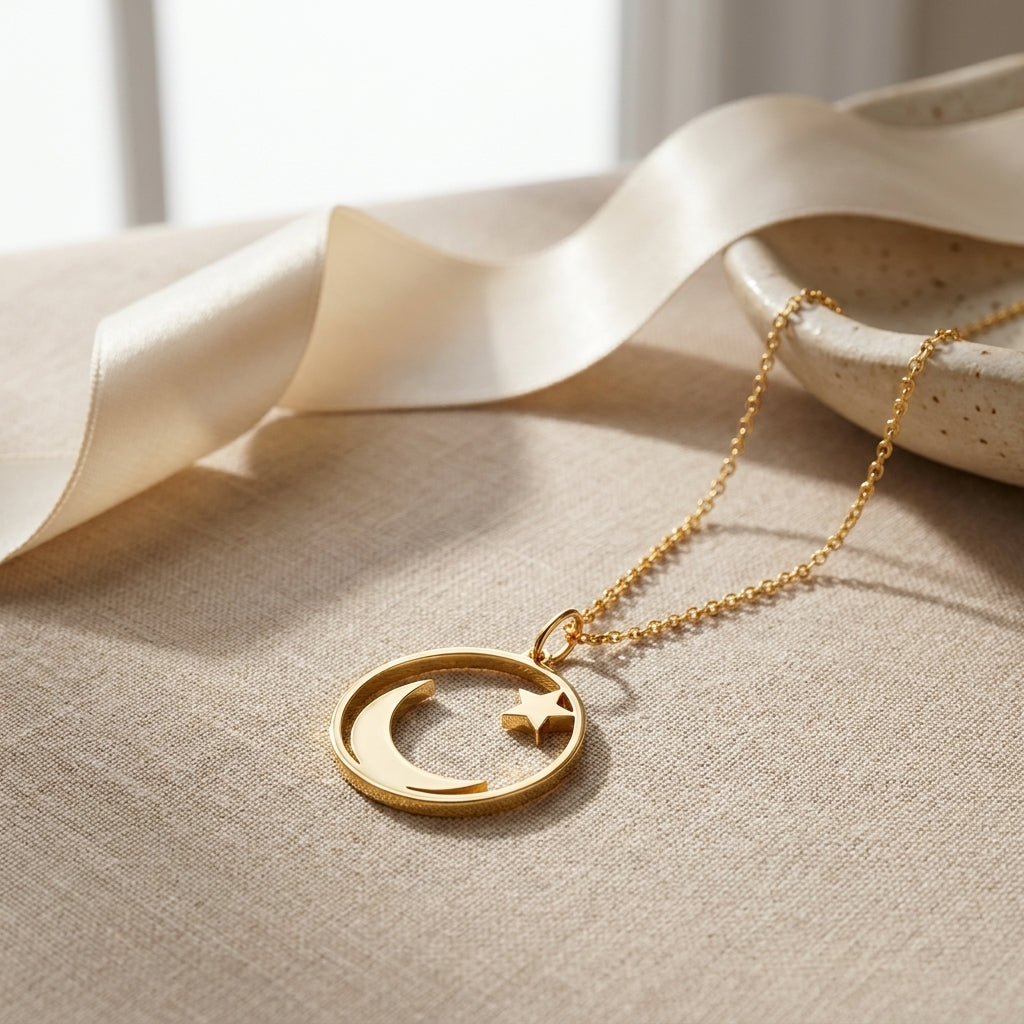 Qamar Luna Noor Necklace