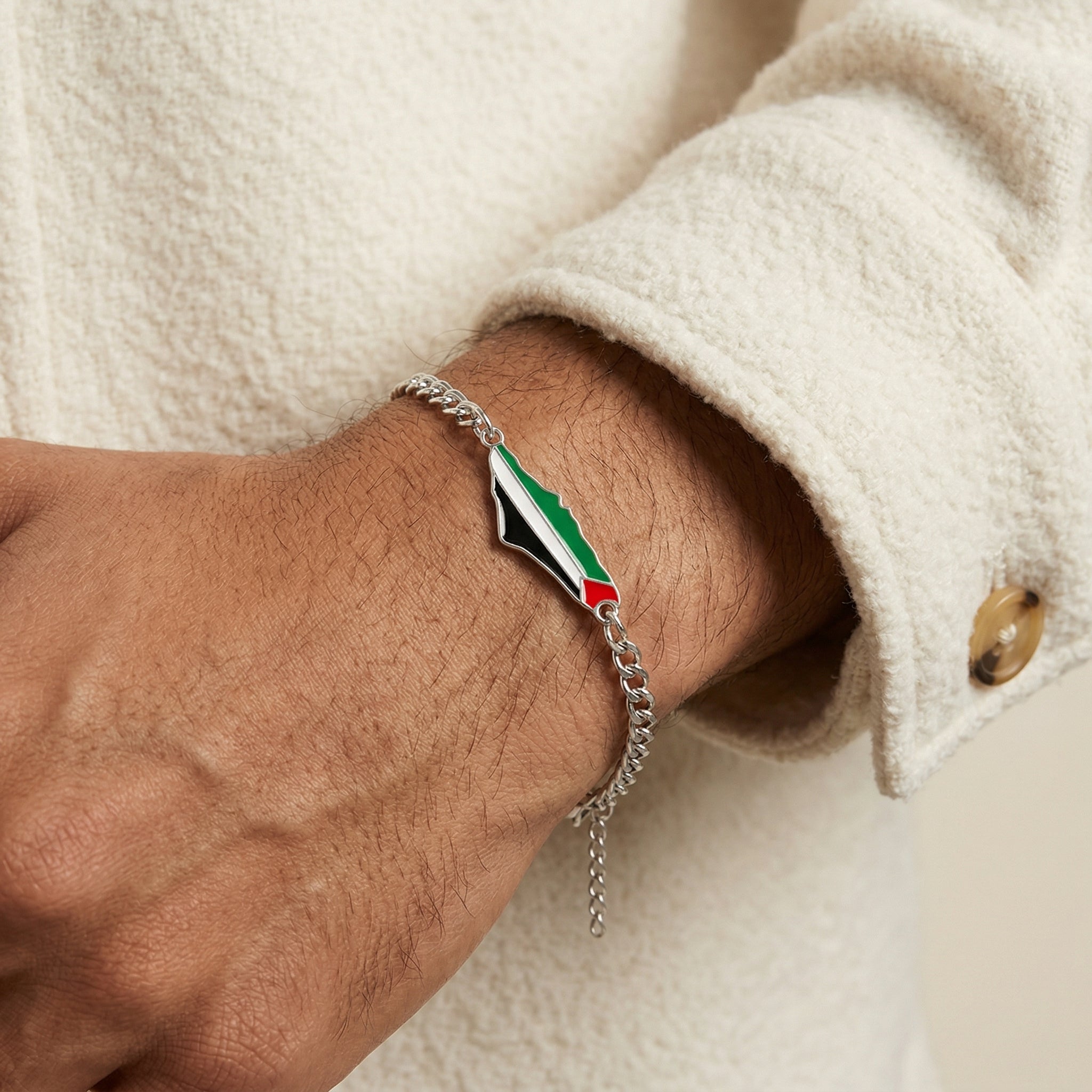 Qamar Men's Freedom Chain Bracelet