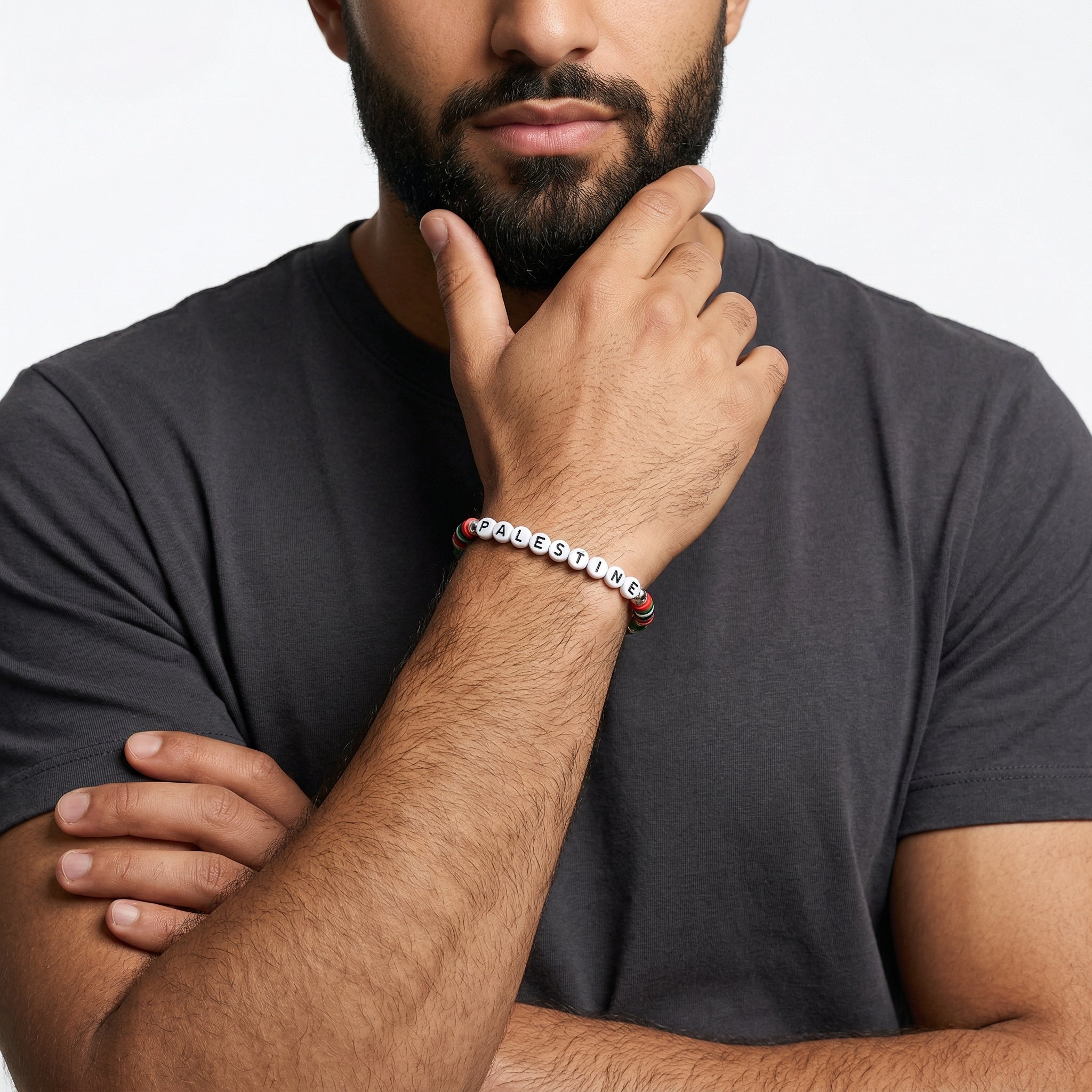 Qamar Palestine Stripes Bracelet - Men's