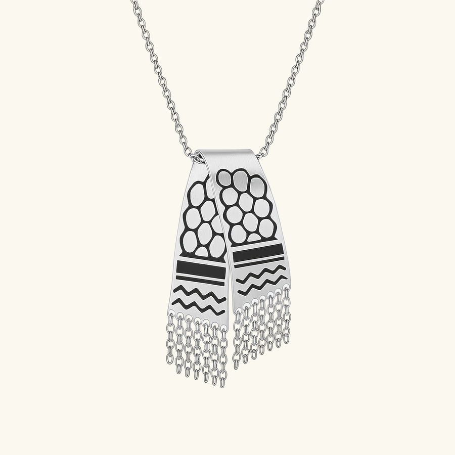 Qamar Classic Keffiyeh Necklace