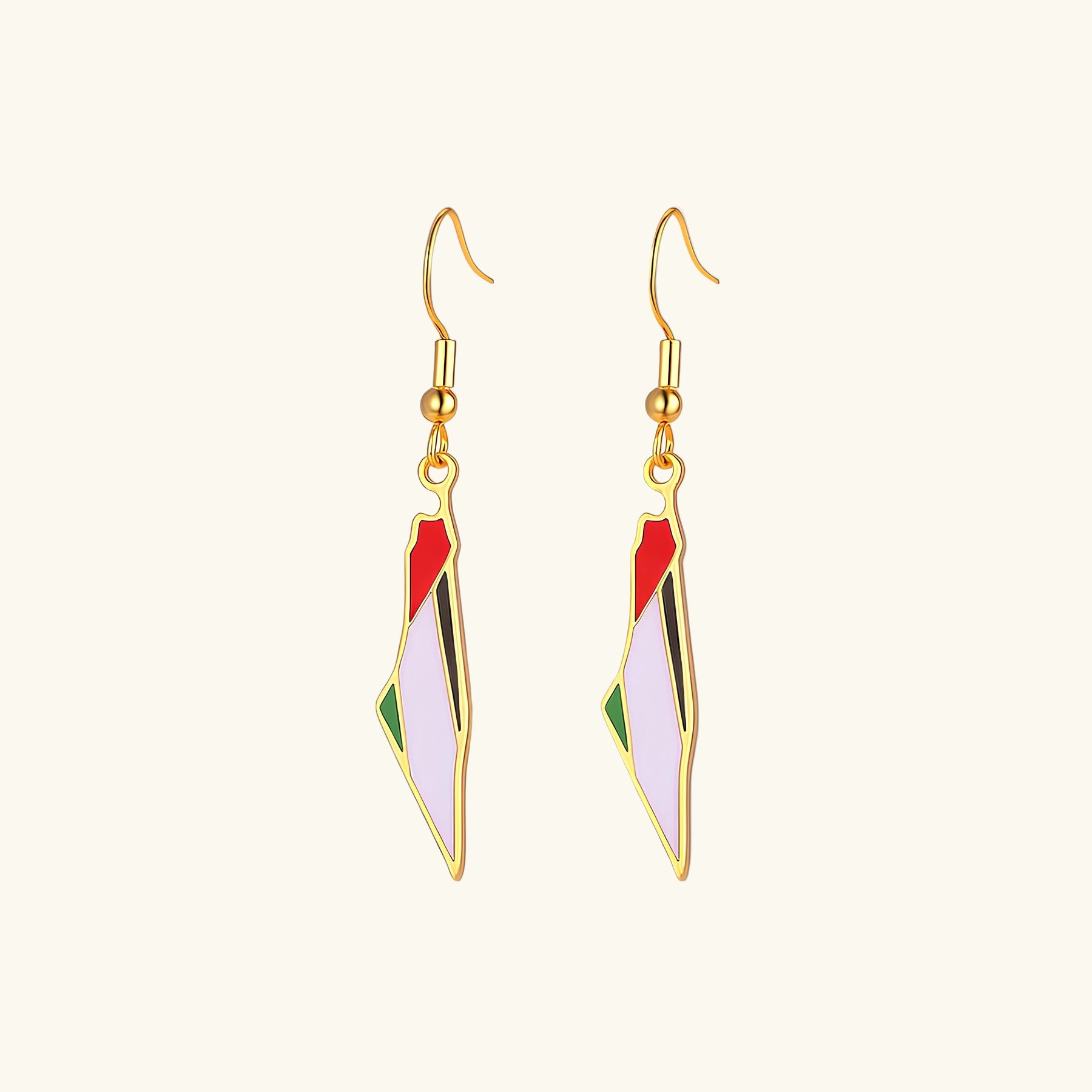 Qamar Palestine Map Earrings