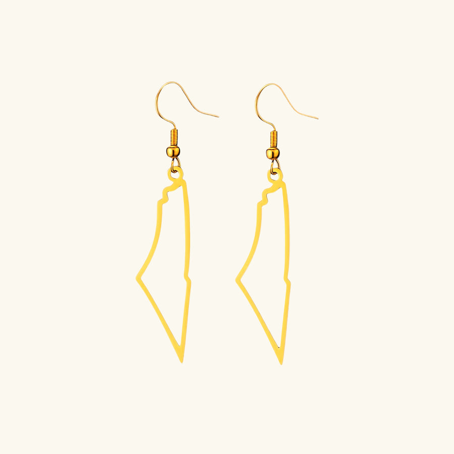 Qamar Palestine Outline Earrings