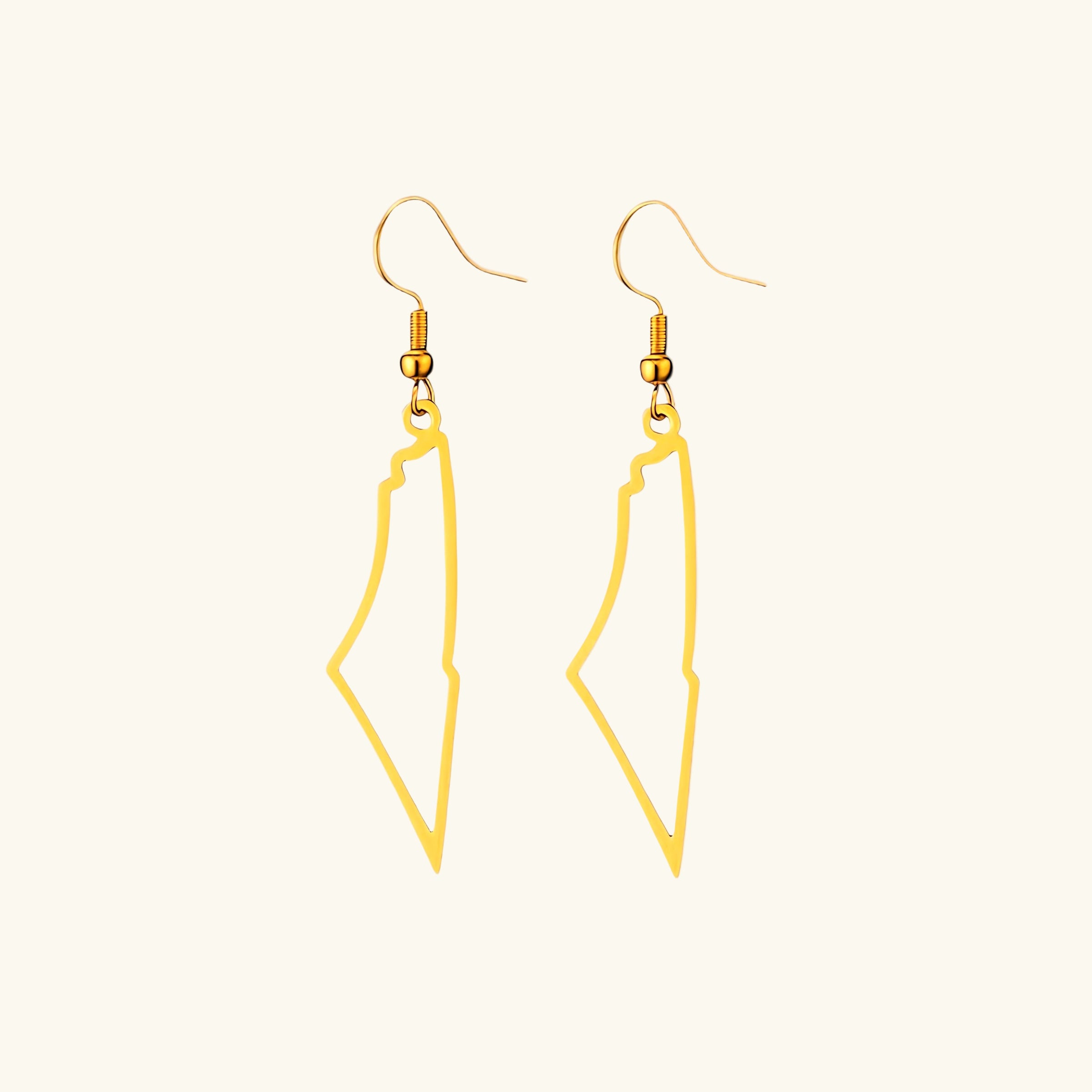 Qamar Palestine Outline Earrings