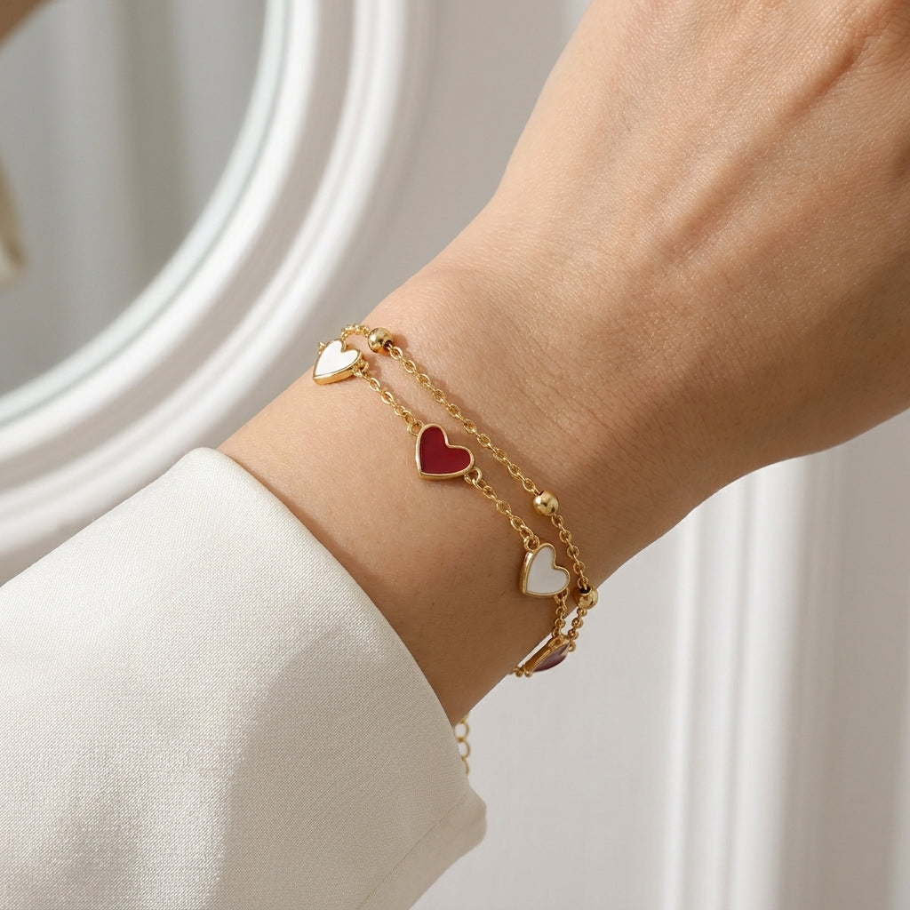 Two Hearts Bracelet
