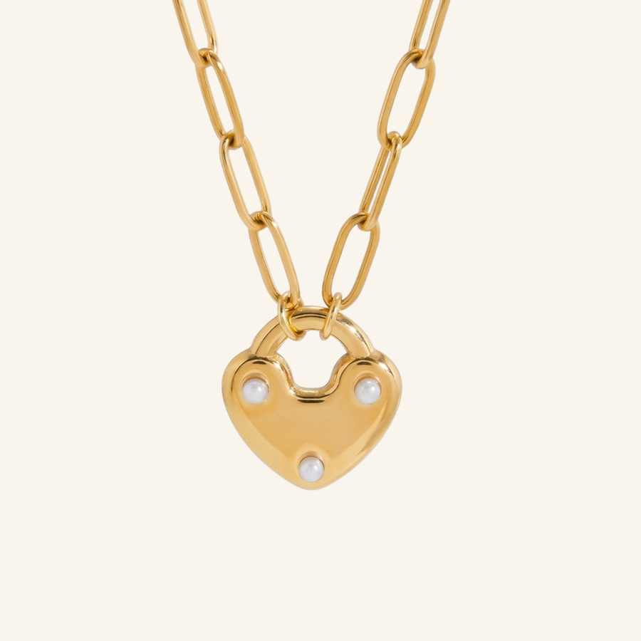 Amana Heart Lock Pendant