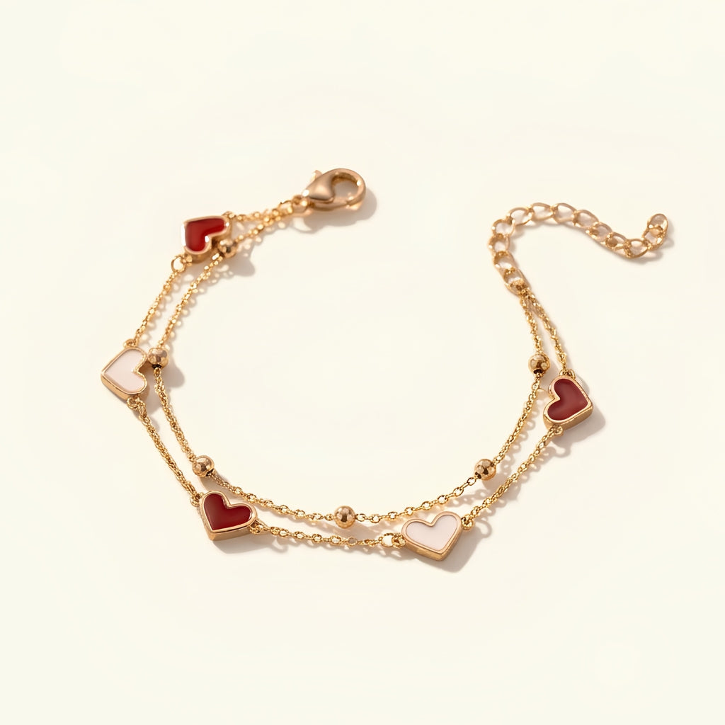 Two Hearts Bracelet