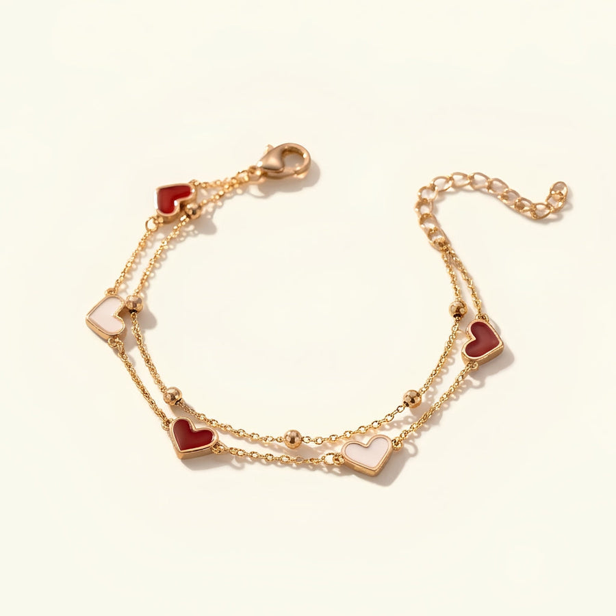 Two Hearts Bracelet