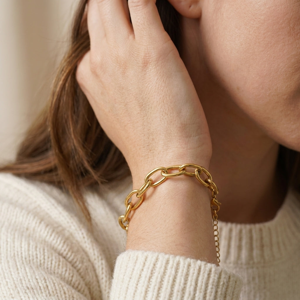 Statement Link Bracelet