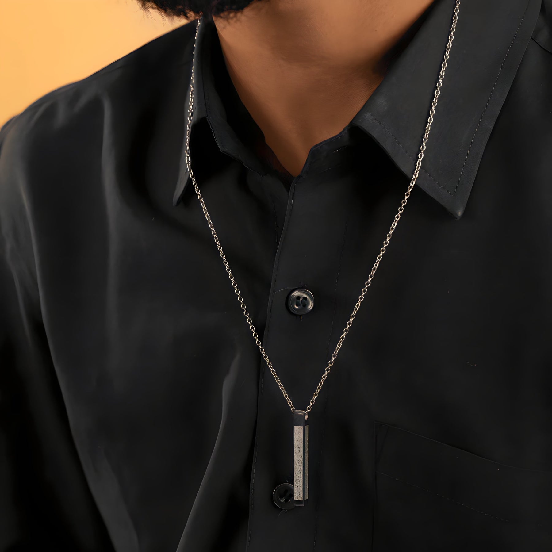 Ayatul Kursi Steel Bar Necklace