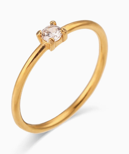 Petite Birth Gem Ring
