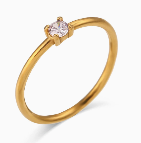 Petite Birth Gem Ring