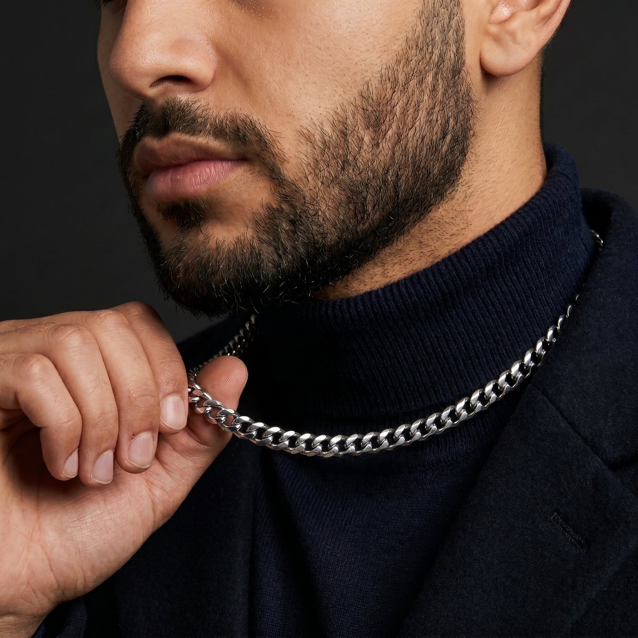 Qamar Fajr Cuban Chain Necklace