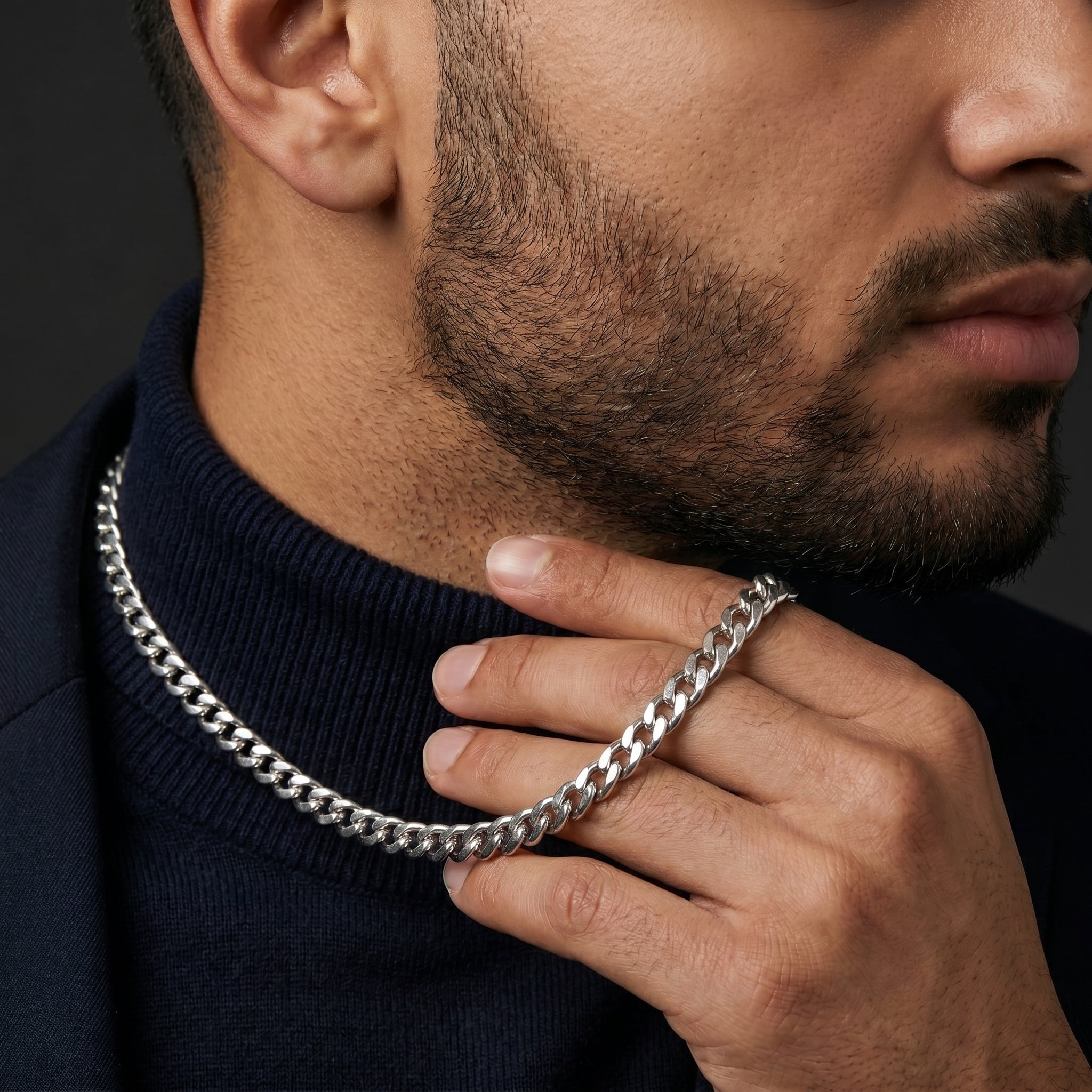 Qamar Fajr Cuban Chain Necklace