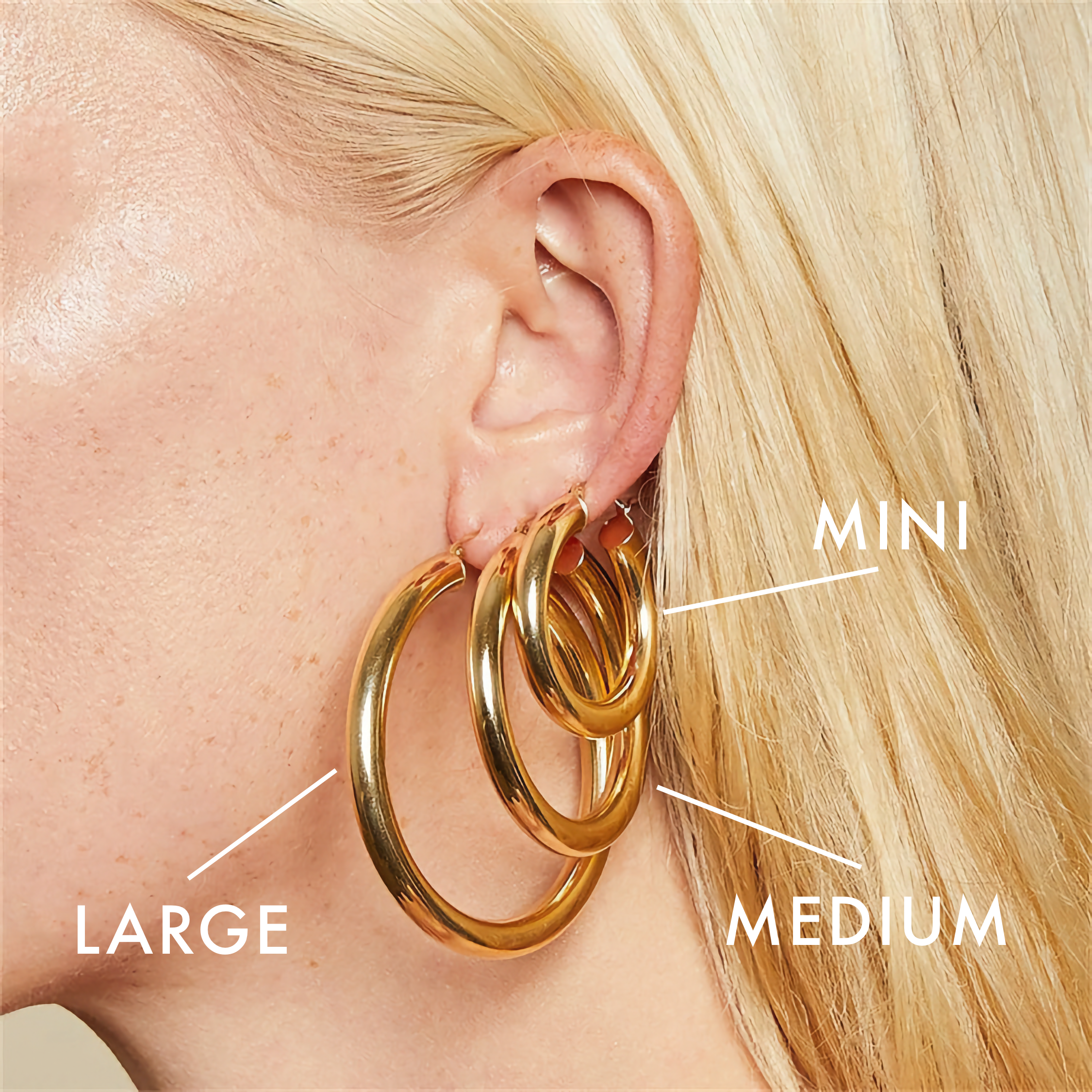 Broad Round Hoops (Set of 3)
